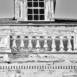  A Window And Balcony Black And White Vertical