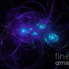 Abstract firefly composition by Marina Usmanskaya