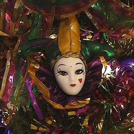 Airbrush Mardi Gras Carnival 2019 Clown Mask by Joseph Baril