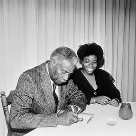 American Actor Ossie Davis Signs by Claflin University