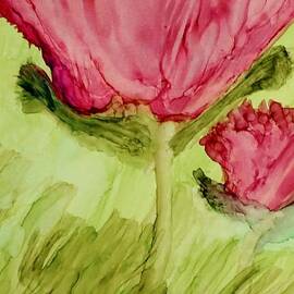 Anemone in Ink by Marsha Heiken