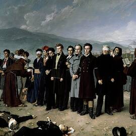 Antonio Gisbert Perez / 'The Execution by Firing Squad of Torrijos...', 1888. by Antonio Gisbert -1834-1901-