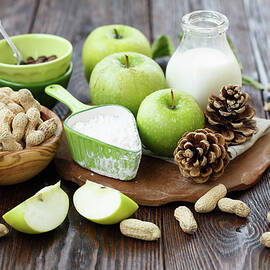 Baking With Apples And Peanuts by Julia Khusainova