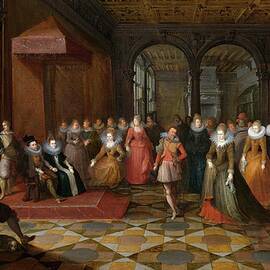 Ballroom Scene At A Court In Brussels