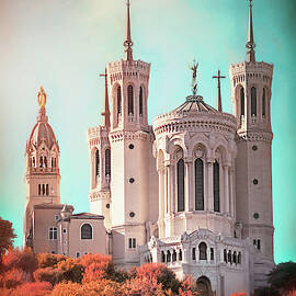 Basilica of Notre Dame de Fourviere Lyon France  by Carol Japp