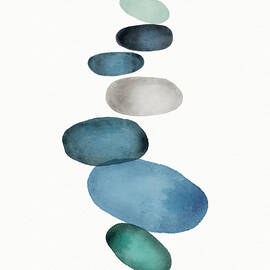 Beach Stones 1- Art by Linda Woods