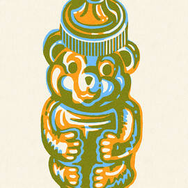 Bear Honey Jar by CSA Images