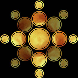 Black and Gold Abstract - Modern Geometric Abstract - Pattern Design - Art Deco Abstract 2 by Studio Grafiikka