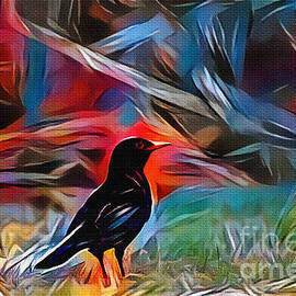 Blackbird Art by Kaye Menner