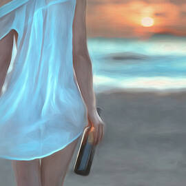 Bottle of Wine by Mystical Pixels