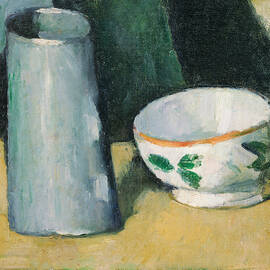 Bowl And Milk-jug, 1873-77 by Paul Cezanne