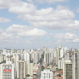 Brazil, Sao Paulo, Cityscape, Elevated by Thomas Northcut