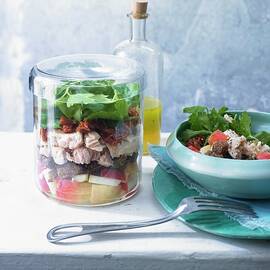Bread Salad With Tuna, Apples And Roasted Tomatoes by Nikolai Buroh