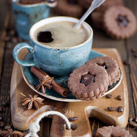 Breakfast Coffee And Chocolate Cookies by Verdina Anna