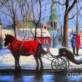 Carriage ride in Quebec City  by Louise Lavallee