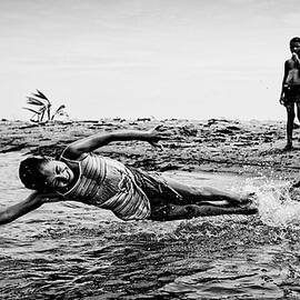 Children In The Water by Paul Gs