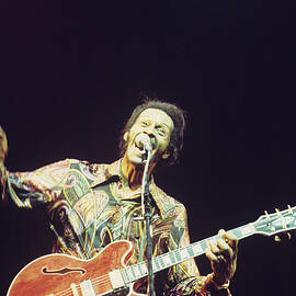 Chuck Berry Performs On Stage by Andrew Putler