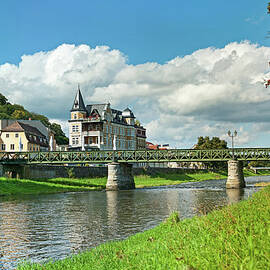 City Gera, Germany. Church And Bridge by Kerrick