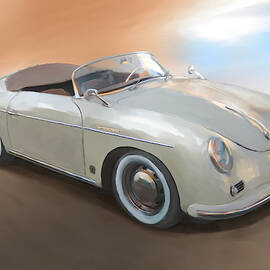 Classic Porsche Speedster  by Vart Studio