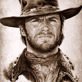 Clint portrait 2 by Andrew Read