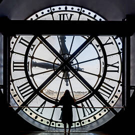 Clock With View On Paris by Isabelle Dupont