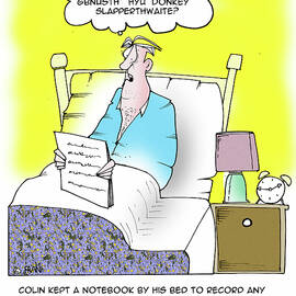 Colin Kept A Notebook By His Bed To Write Down Any Ideas by Fran