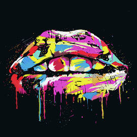 Colorful lips by Balazs Solti