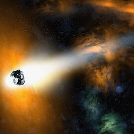 Comet Descending Through Atmosphere by Colin Anderson