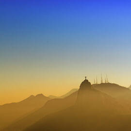 Corcovado Mountain And Christ Redeemer by Antonello