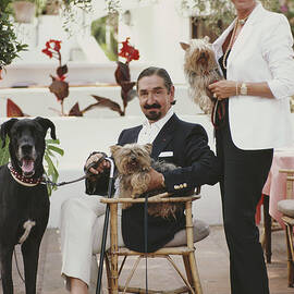 Count And Countess Jaime De Mora Y by Slim Aarons