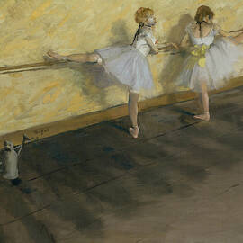 Dancers Practicing at the Bar by Edgar Degas