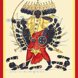 Dark-complexioned, ten-headed and twenty-armed Rava?a by unknown