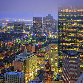 December Morning over Boston Common and Copley Square by Kristen Wilkinson