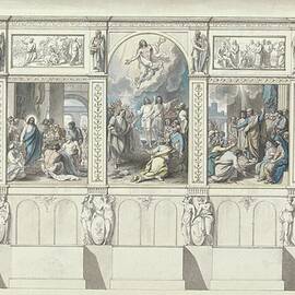 Design For A Wall Of The Chapel Of Revealed Religion by Benjamin West