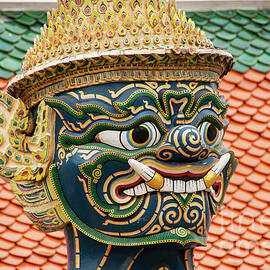 Detail of Grand Palace Green Faced Guardian by Bob Phillips