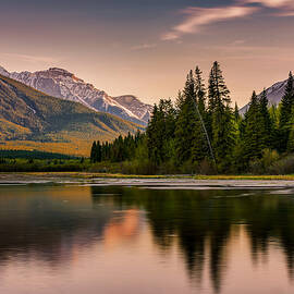 Dusk At Lakeside by Wei (david) Dai