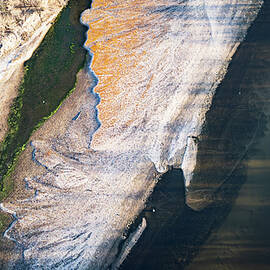 Dynamic Aerial View Of River Textures At Cedar Bluff, Iowa by Cavan Images / Lisa Mcgowan - The Pop Up Collective