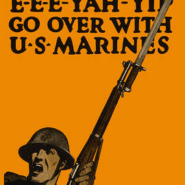 E e e yah yip Go Over with U S Marines by Charles B. Falls