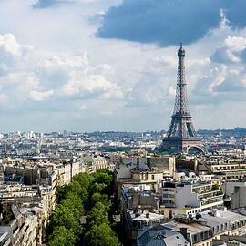 Eiffel Tower View From Arc De Triomphe by Keith Sherwood