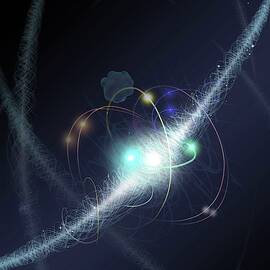Electron Orbit Particle Cloud by Science Photo Library