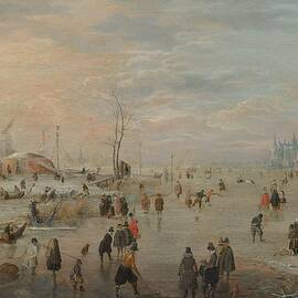 Enjoying the Ice. by Hendrick Avercamp -mentioned on object-