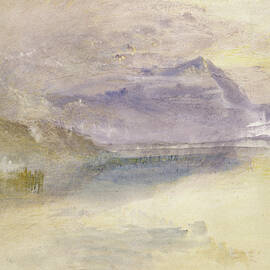 Evening Cloud On Mount Rigi, Seen From Zug By Turner