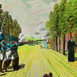 Execution Of The Duke Of Enghien In The Pits Of The Chateau Of Vincennes On 21 March 1804 (engraving) by Anonymous