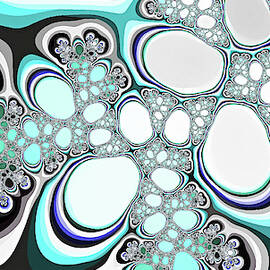 Fantasy Lakes Blue Abstract Art by Don Northup