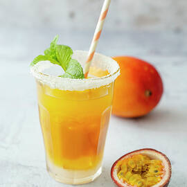 Feels Like Asia mocktail With Passion Fruit Juice, Mango Puree And Tabasco by Jan Wischnewski