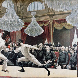 Fencing In Front Of The President by Print Collector