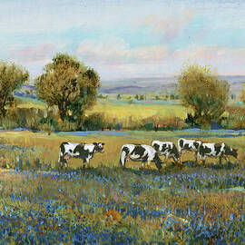 Field Of Cattle I by Tim O'toole