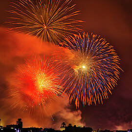 Fireworks on Italian village by Vivida Photo PC