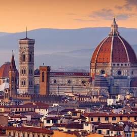 Florence, Italy Skyline With Landmark by Sean Pavone