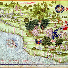 Fol.44v Map Of Brasil, From 'cosmographie Universelle', 1555